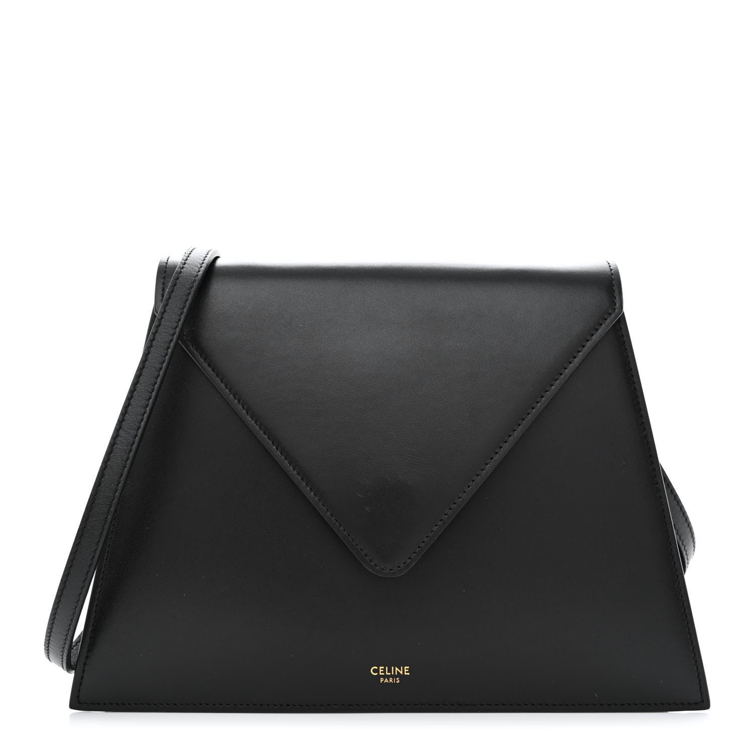 Celine Smooth Calfskin Edwige Shoulder Bag Black 1 of 13