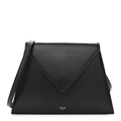 Celine Smooth Calfskin Edwige Shoulder Bag Black 1 of 13
