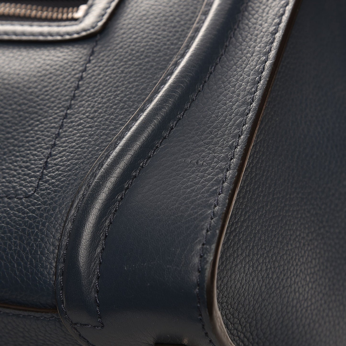 Drummed Calfskin Mini Luggage Orage