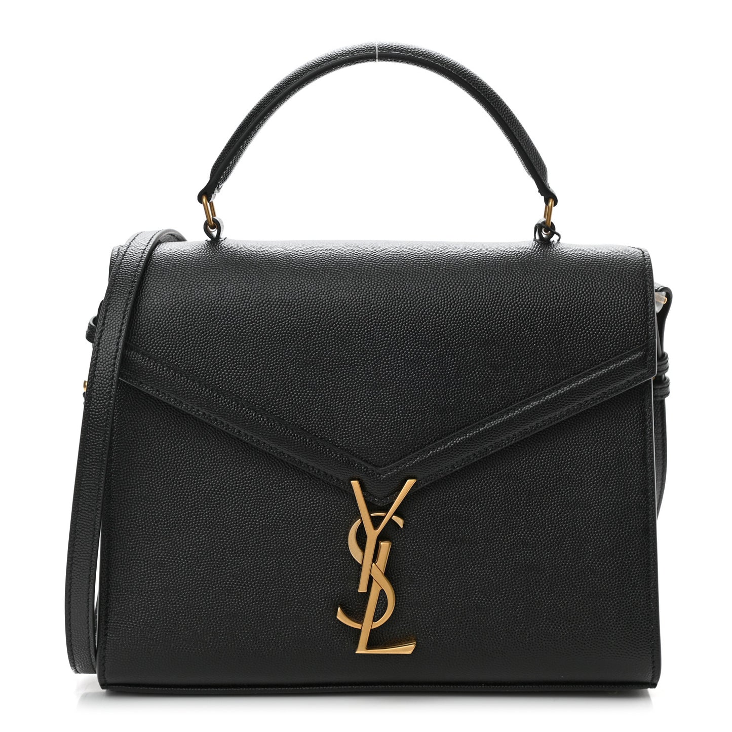 Grain de Poudre Medium Classic Monogram Cassandra Top Handle Black