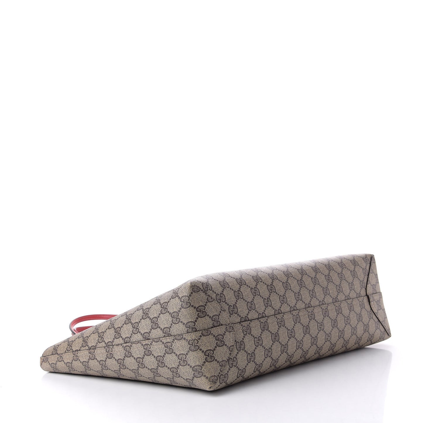 GG Supreme Monogram Medium Reversible Tote Beige Red