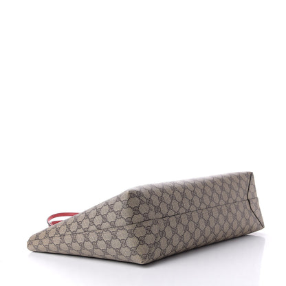 Gucci GG Supreme Monogram Medium Reversible Tote Beige Red 6 of 12
