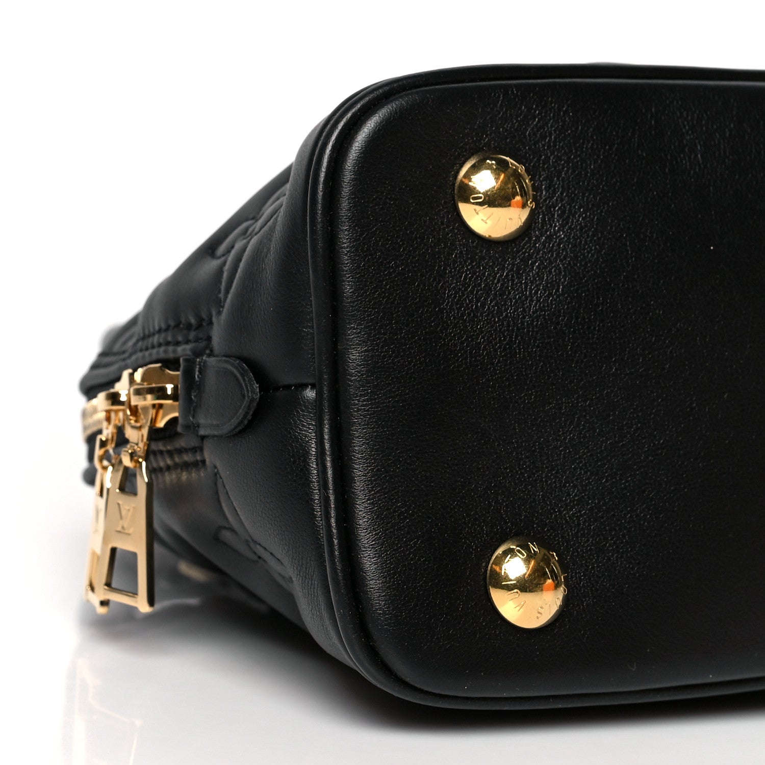 Louis Vuitton Calfskin Bubblegram Alma BB Black 8 of 9