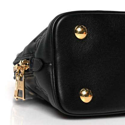 Louis Vuitton Calfskin Bubblegram Alma BB Black 8 of 9