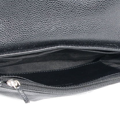 Chanel Caviar Half Moon Wallet On Chain WOC Black 5 of 8