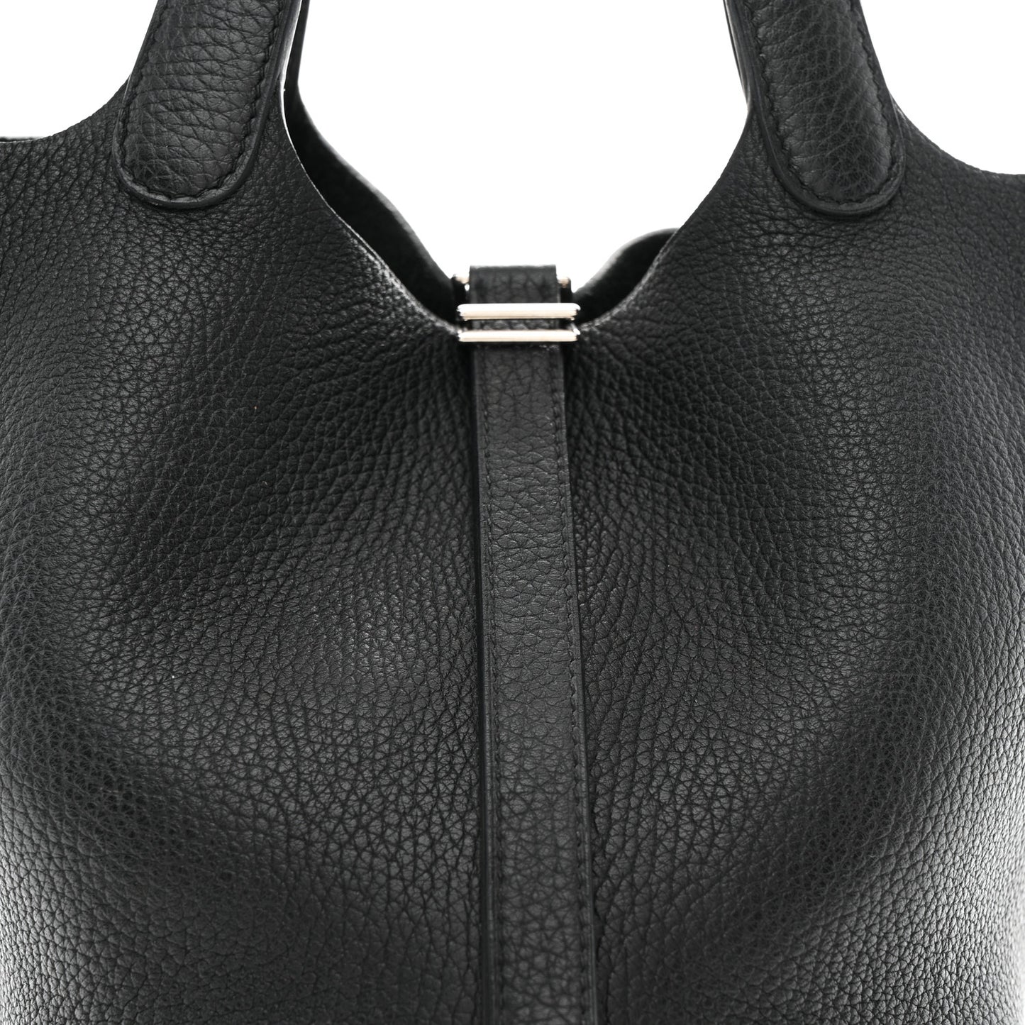 Taurillon Clemence Picotin Lock 18 PM Black Black