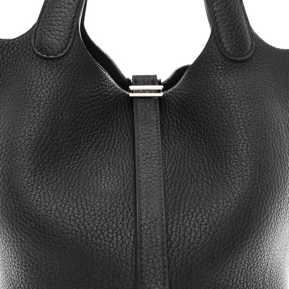 Hermes Taurillon Clemence Picotin Lock 18 PM Black Black 8 of 11