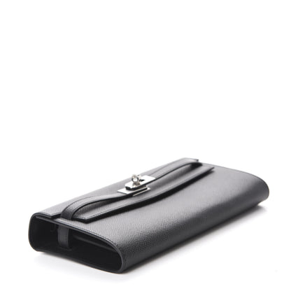 Hermes Epsom Kelly Wallet To Go Black 4 of 10