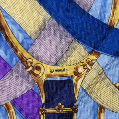 Hermes Cashmere Silk Cavalcadour Scarf 140 7 of 7