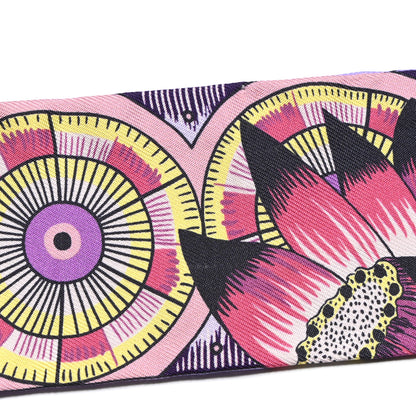 Hermes Silk The Savana Dance Twilly Mauve Jaune Rose 5 of 6