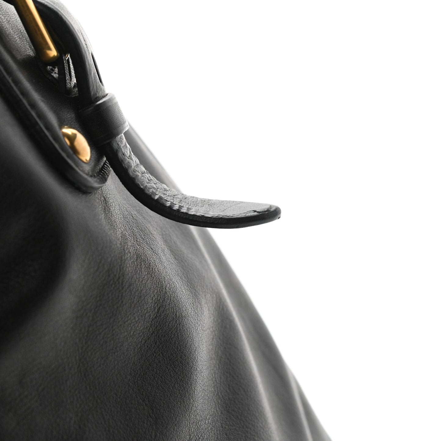 Vitello Soft Shopping Satchel Black