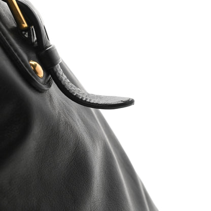 Prada Vitello Soft Shopping Satchel Black 11 of 14