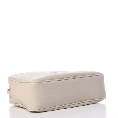 Saint Laurent Lambskin Monogram Small Lou Camera Bag Icy White 4 of 12