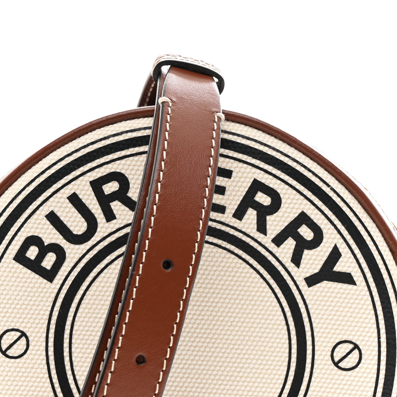 Burberry Canvas Calfskin Louise Bag Natural 9 of 12