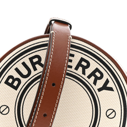 Burberry Canvas Calfskin Louise Bag Natural 9 of 12