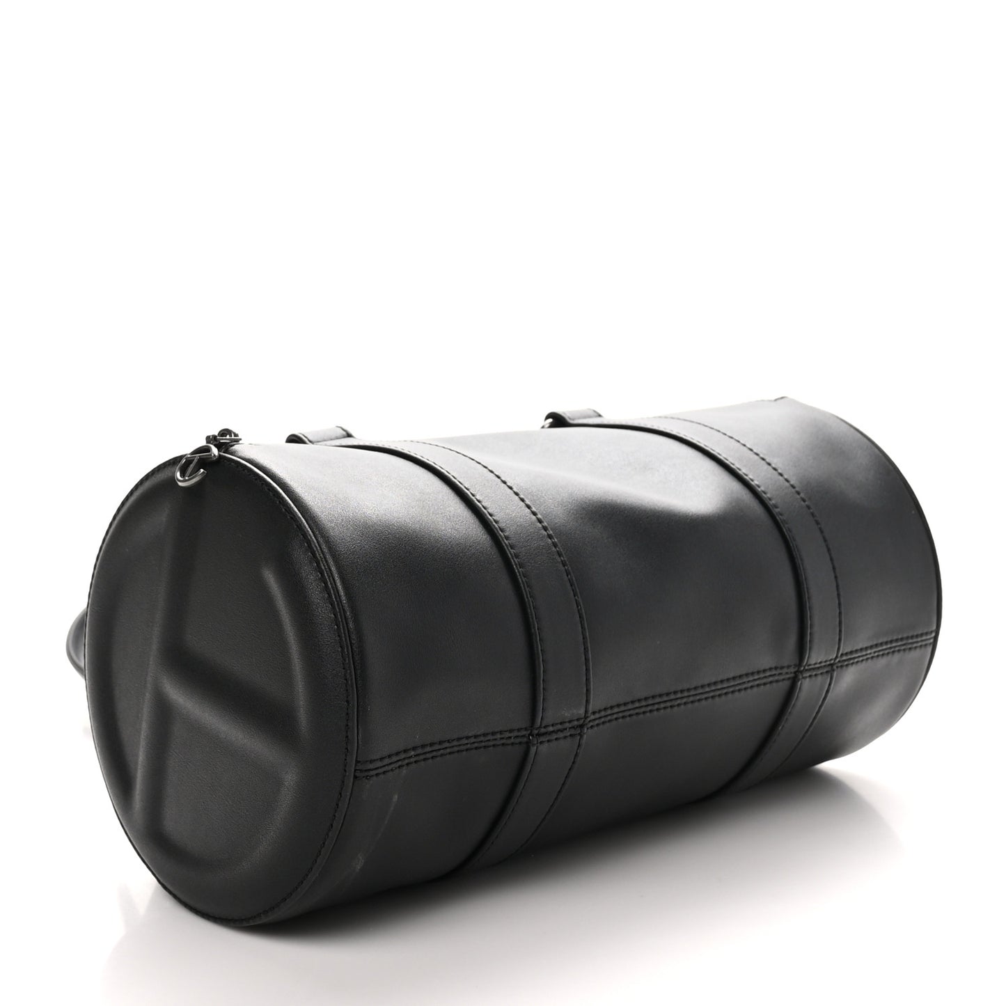 Vegan Leather Medium Duffle Black