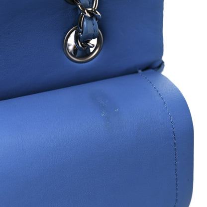 Chanel Patent Quilted Medium Double Flap Blue 9 of 14