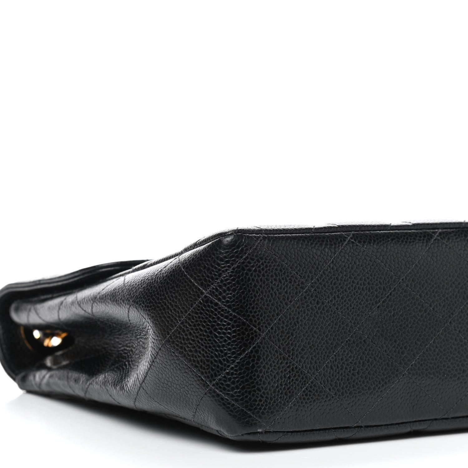 Chanel Caviar Quilted Jumbo Single Flap Black 11 of 12