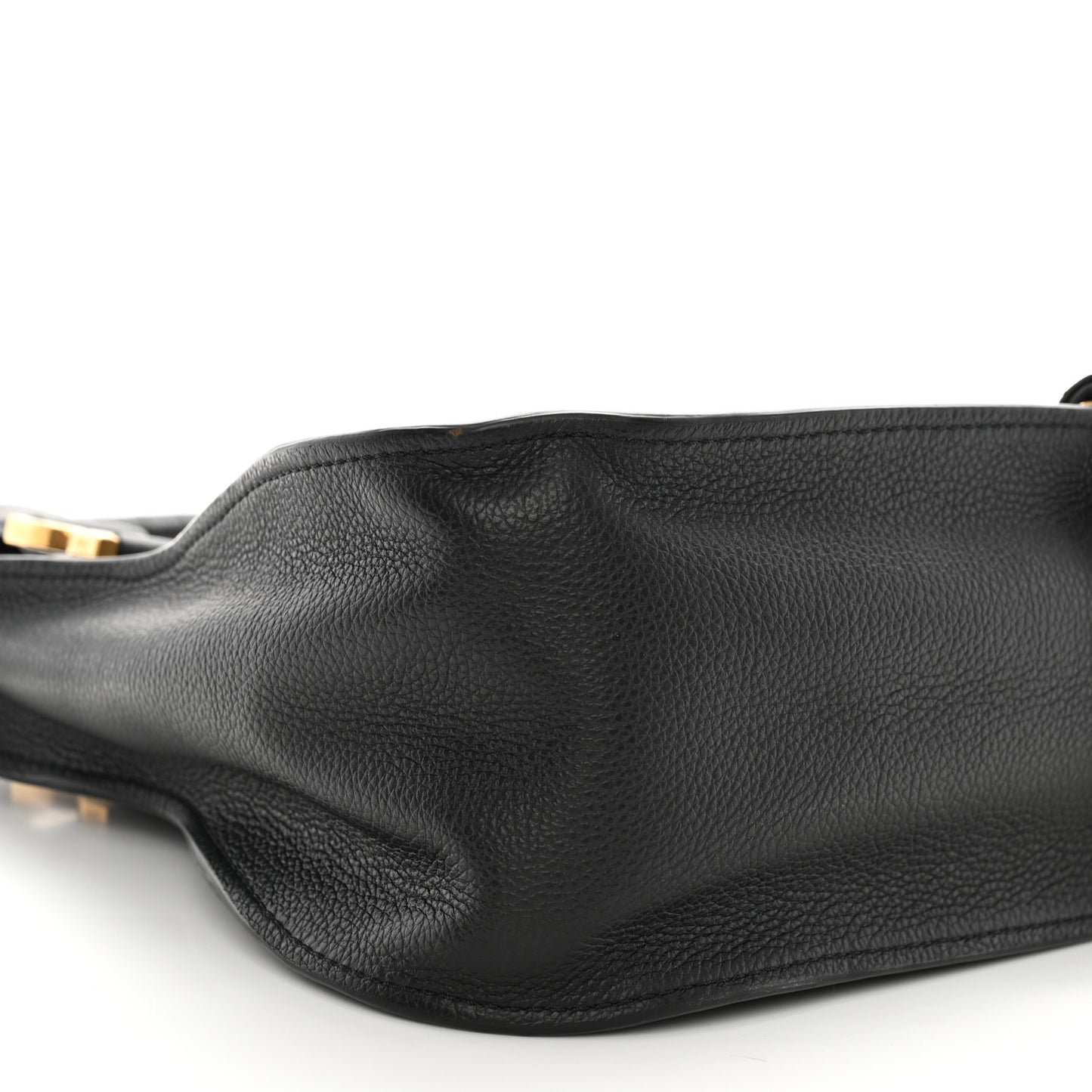Calfskin Medium Marcie Satchel Black