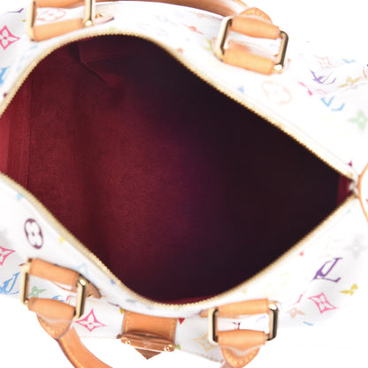 Louis Vuitton Monogram Multicolor Speedy 30 White 5 of 18