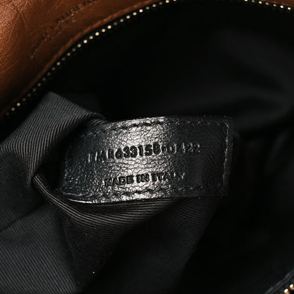 Saint Laurent Crinkled Calfskin Matelasse Monogram Medium Niki Chain Satchel Caramel 7 of 10