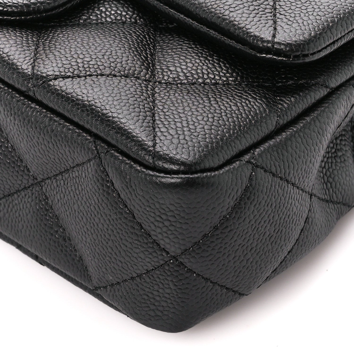 Chanel Caviar Quilted Mini Sweetheart Rectangular Flap Black 11 of 12