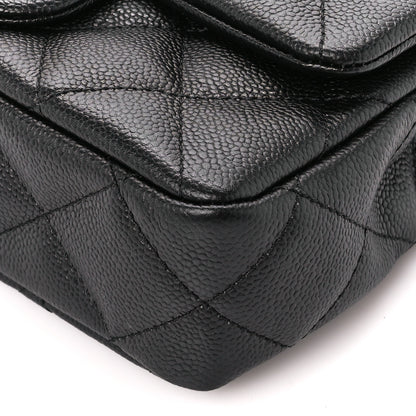 Chanel Caviar Quilted Mini Sweetheart Rectangular Flap Black 11 of 12