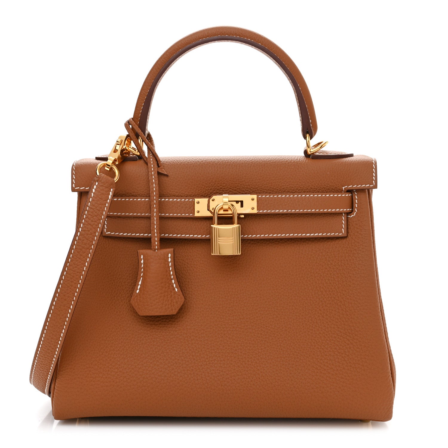 Hermes Togo Kelly Retourne 25 Gold 1 of 11