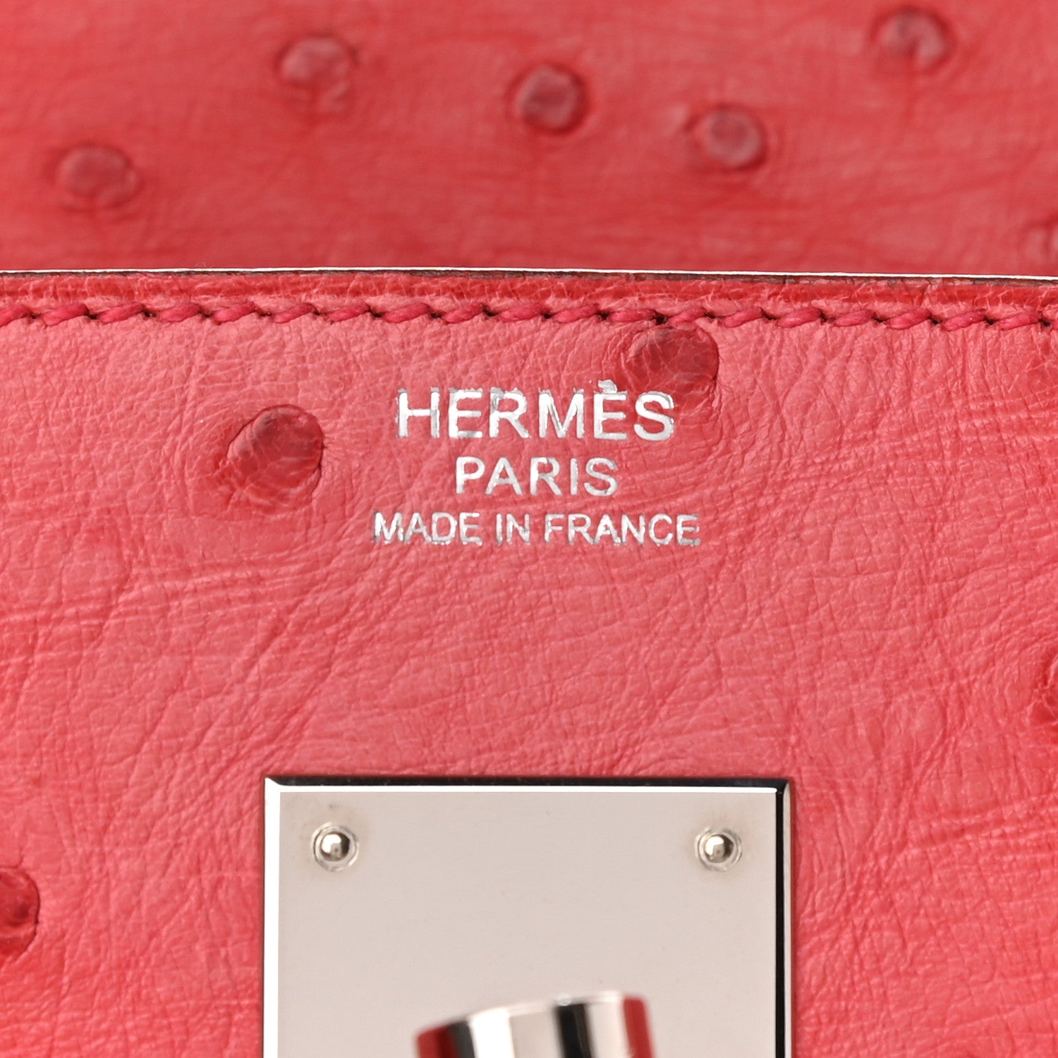 Hermes Ostrich Birkin 30 Bougainvillea 7 of 11