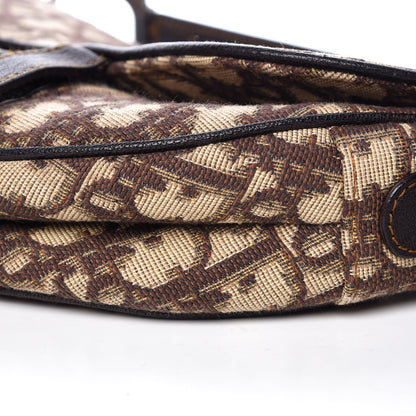 Christian Dior Monogram Saddle Bag Dark Brown 9 of 12