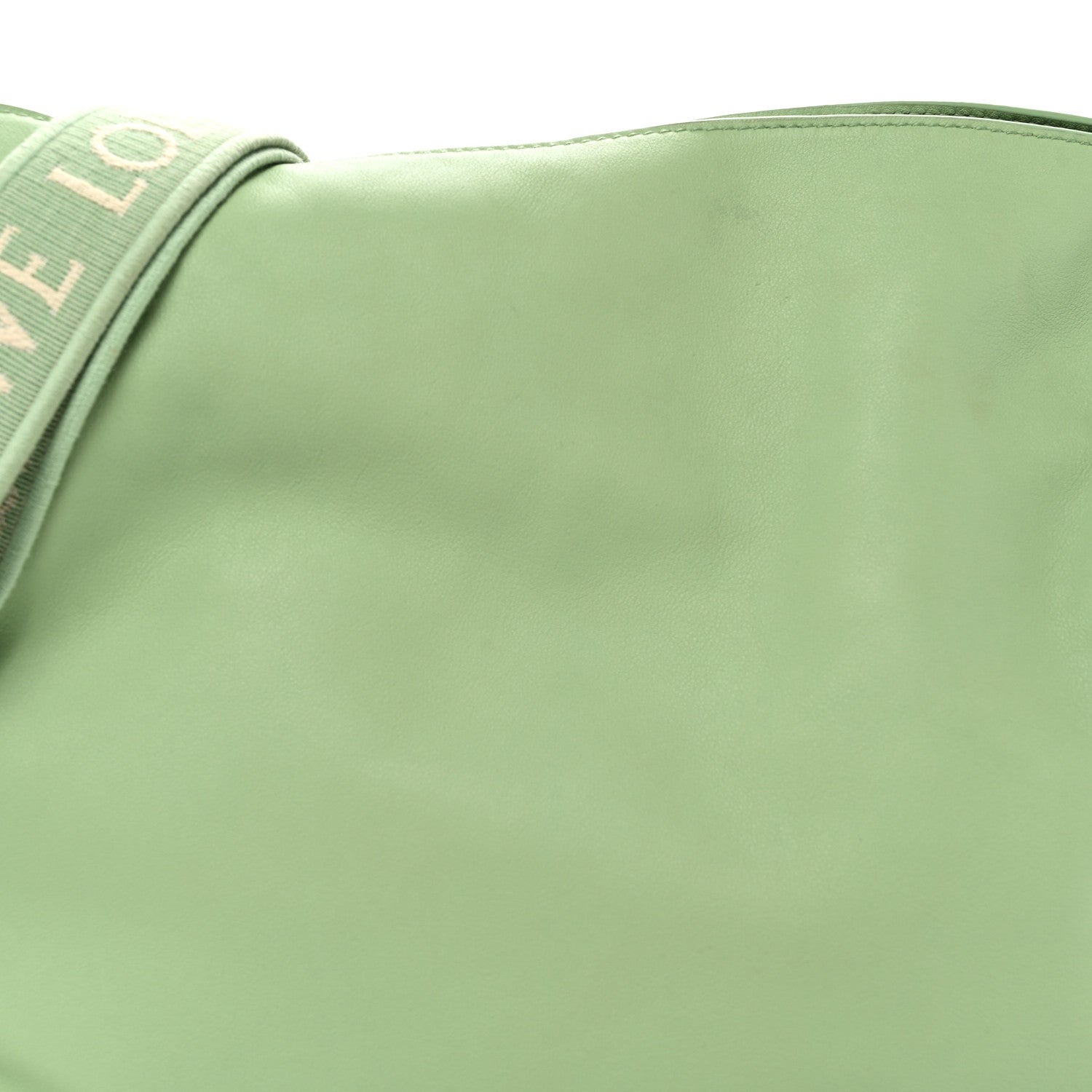 Loewe Nappa Calfskin Flamenco Knot Clutch Green 7 of 9