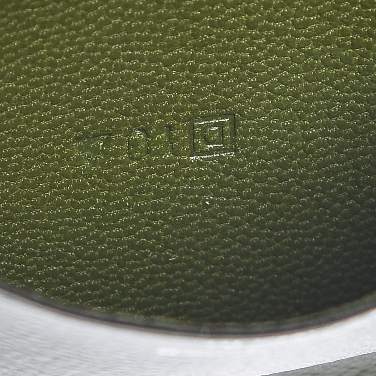 Matte Alligator Globe Trotter Agenda Cover Vert Olive