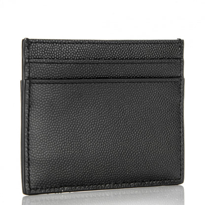 Saint Laurent Grain De Poudre Card Case Black 3 of 7