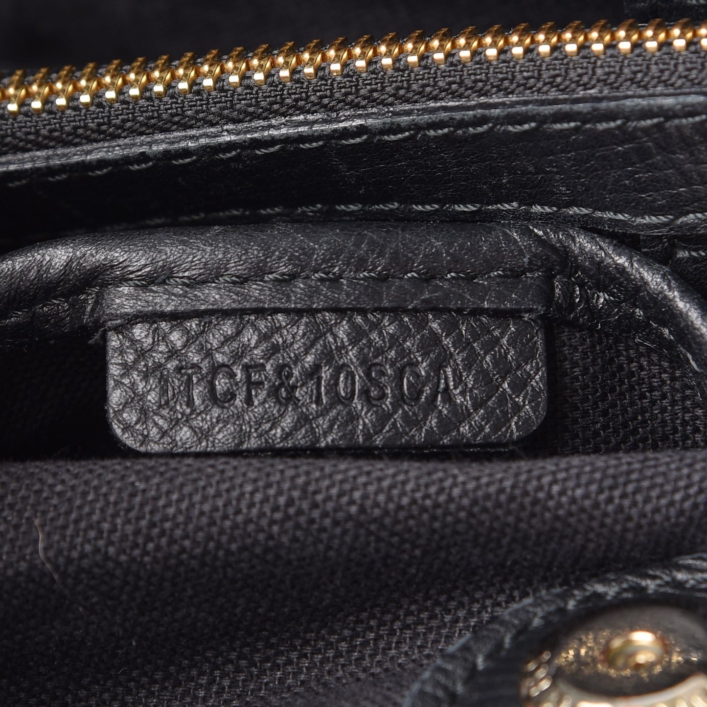 Calfskin House Check Medium Banner Tote Black