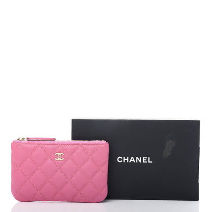 Chanel Caviar Quilted Small Cosmetic Case Pink 8 of 8