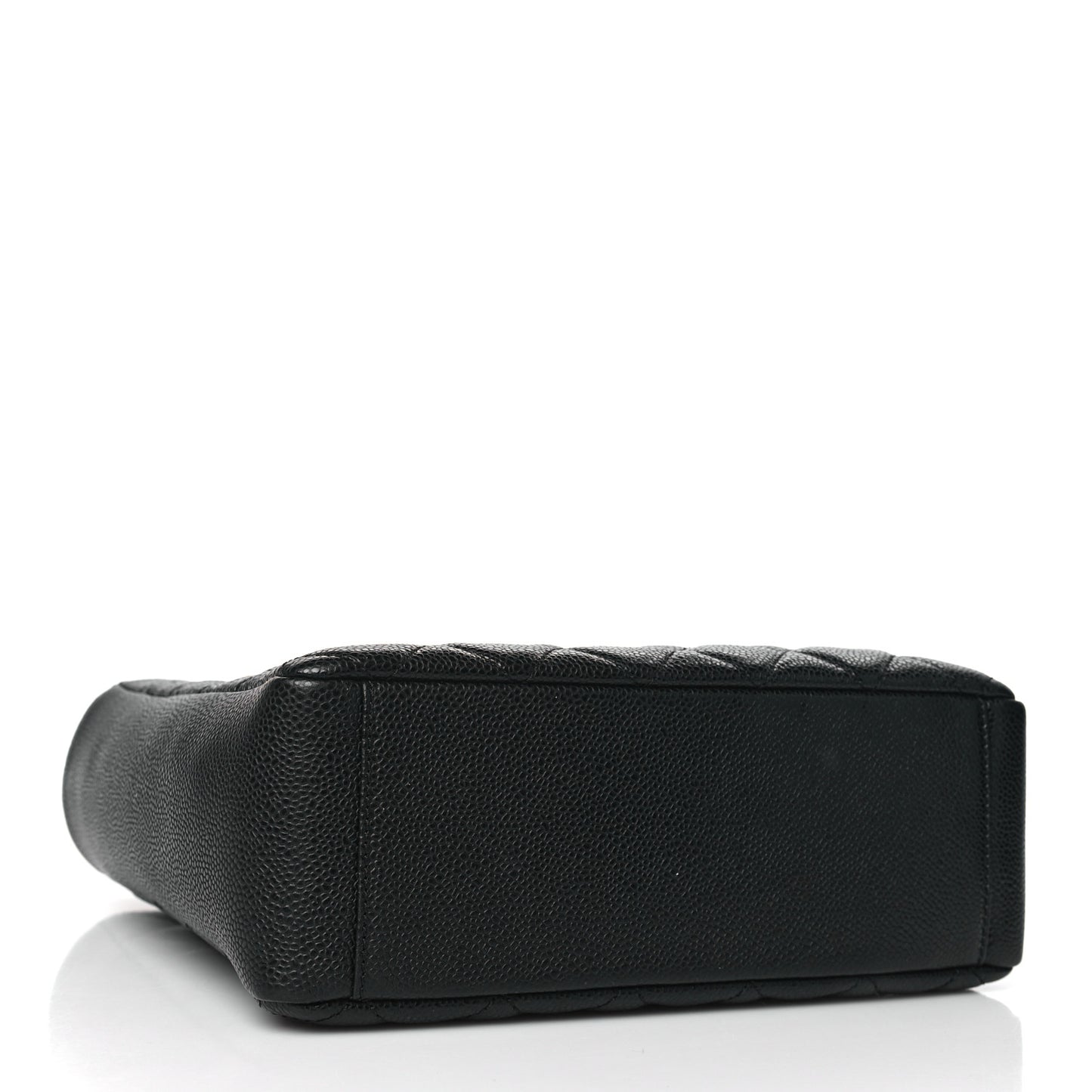 Caviar Quilted Petit Shopping Tote PST Black