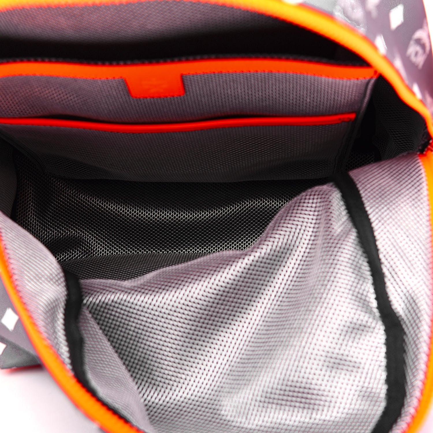 MCM Nylon Monogram Medium Resnick Backpack Gray 4 of 10