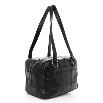 Chanel Caviar Square Stitched Bowler Black 3 of 10