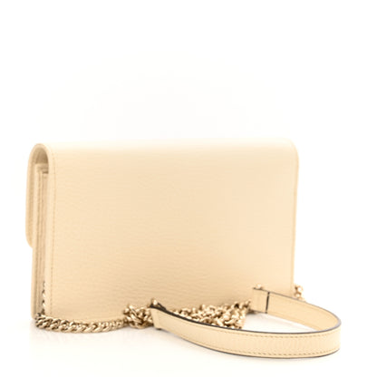 Gucci Dollar Calfskin Interlocking G Chain Wallet Ivoire 3 of 10