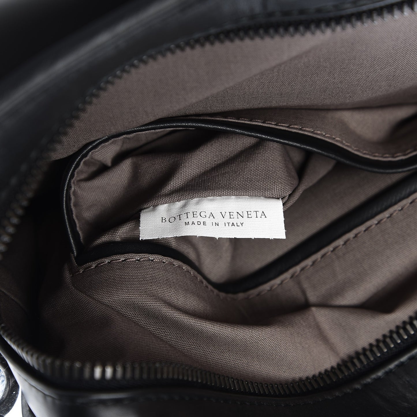 Calfskin Intrecciato Briefcase Nero Black
