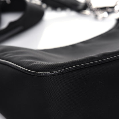 Prada Nylon Re-Edition 2005 Shoulder Bag Black 14 of 17