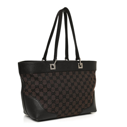 Gucci Monogram Tote Dark Brown 3 of 11
