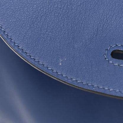 Hermes Swift Epsom Lindy 26 Tressage De Cuir Bleu Brighton Capucine Bleu Saphir 12 of 13