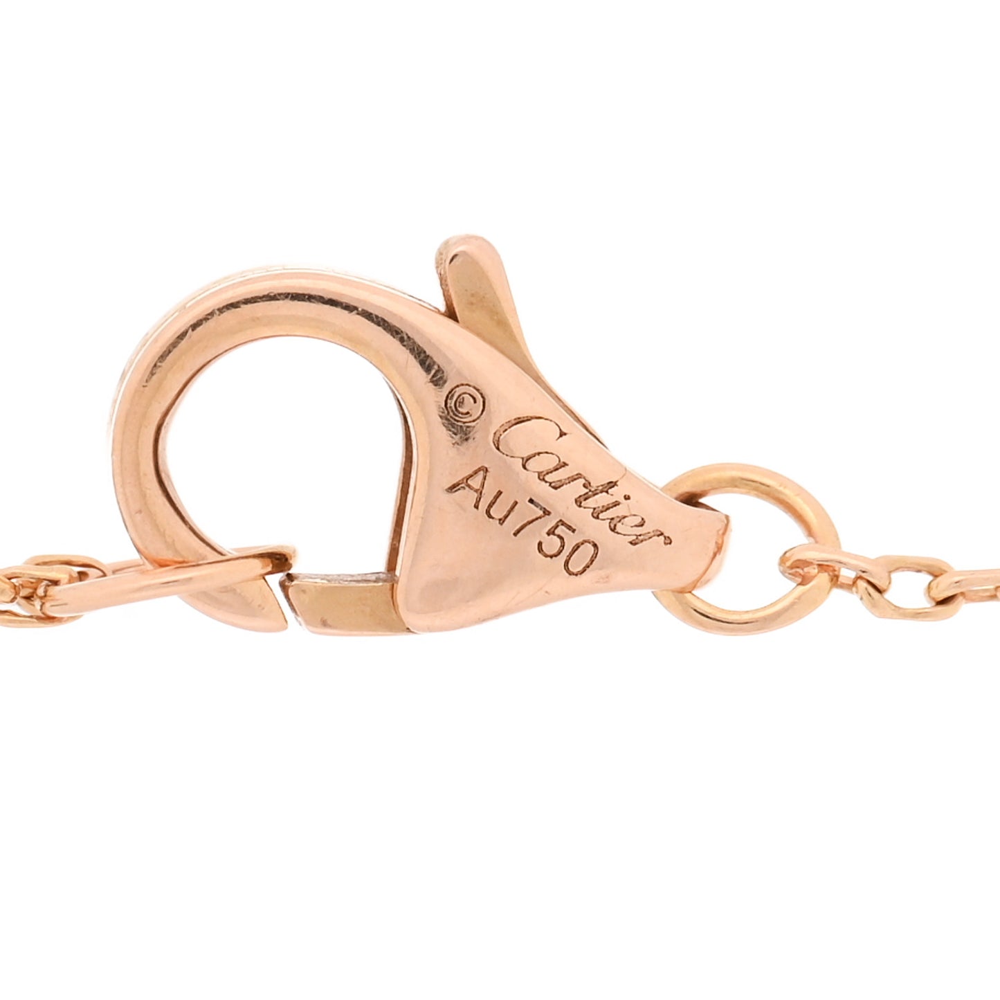 18K Pink Gold Diamond Symbols Cross Bracelet