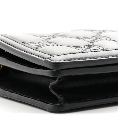 Gucci Calfskin GG Matelasse Chain Wallet Black 8 of 10