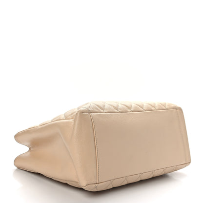 Chanel Caviar Quilted Grand Shopping Tote GST Beige Clair 4 of 12