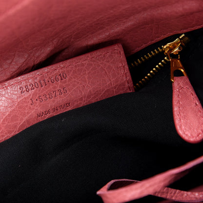 Balenciaga Agneau Giant 12 Gold Hardware Envelope Clutch Rose Bonbon 7 of 7