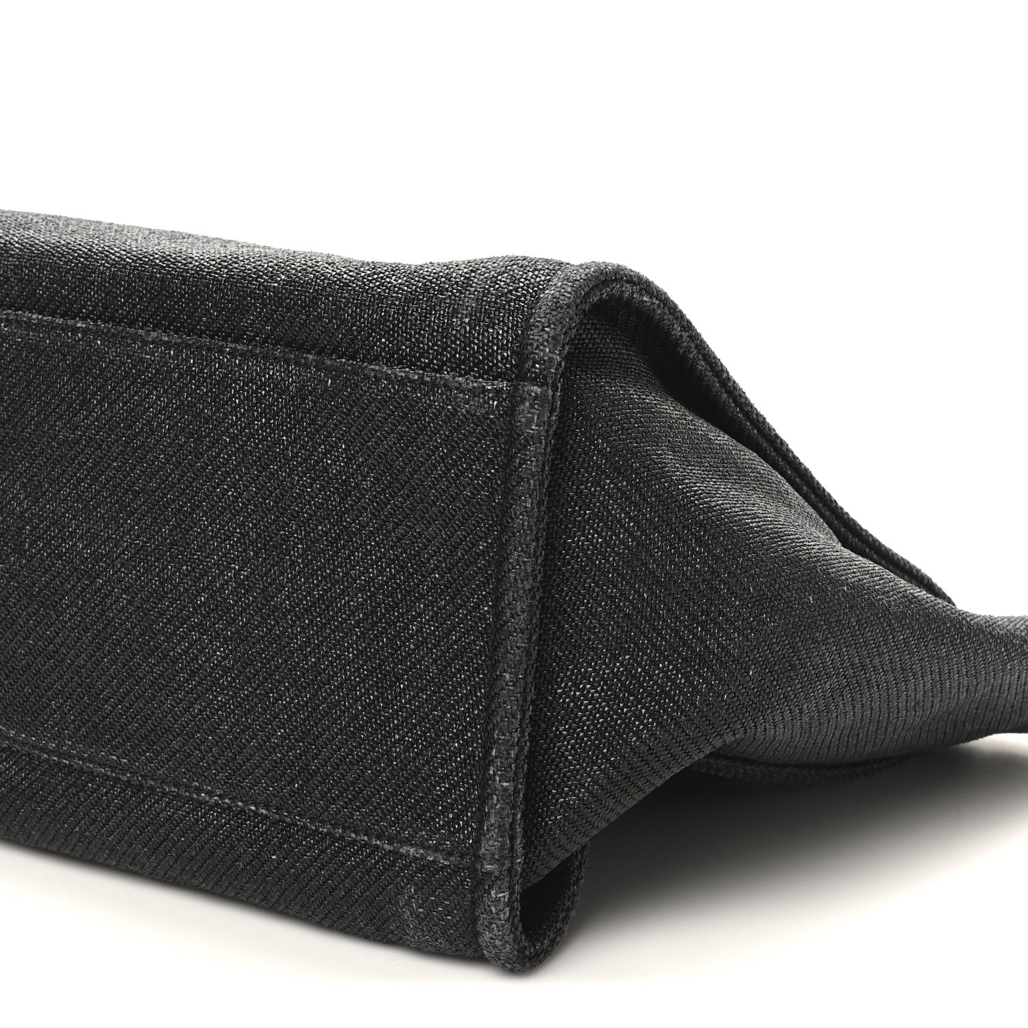 Chanel Woven Straw Raffia Large Deauville Tote Black White 10 of 11