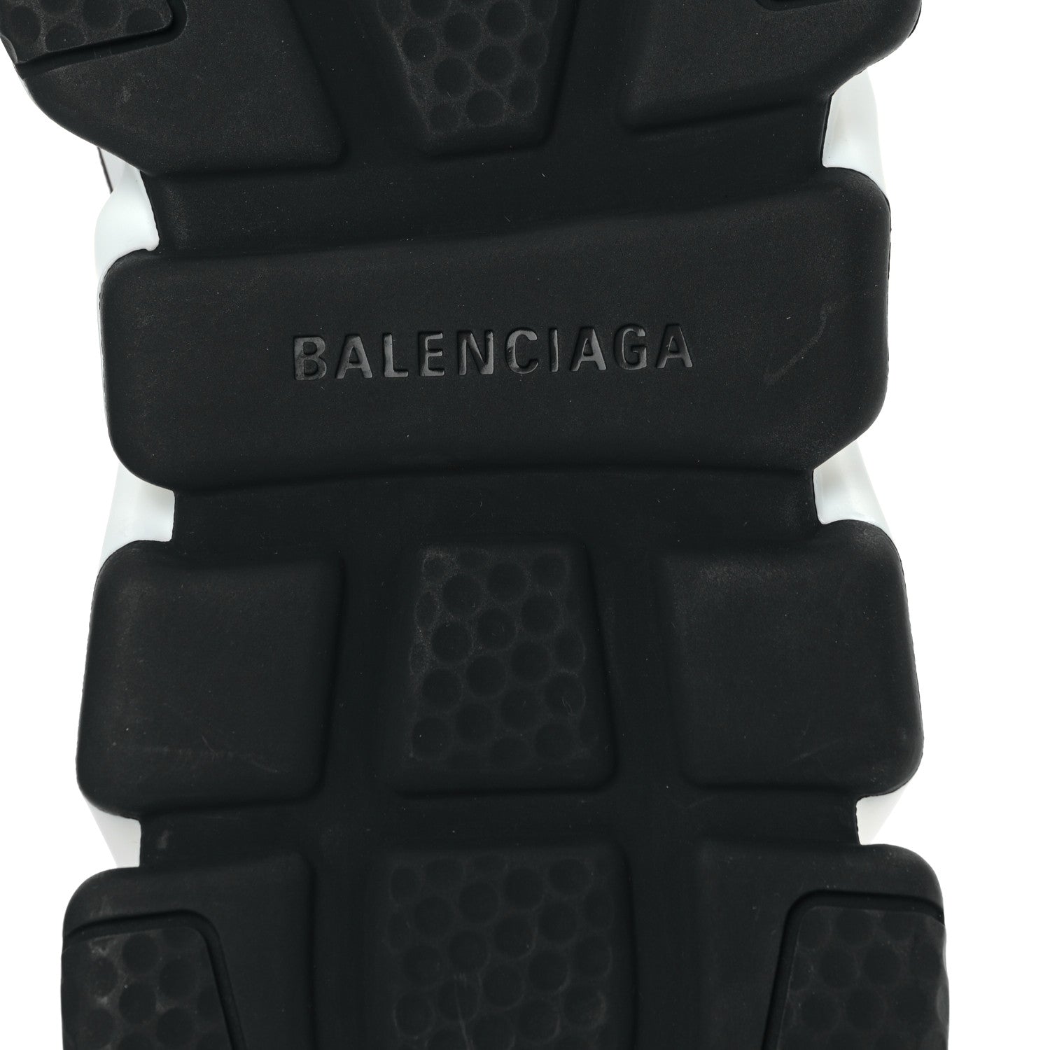 Balenciaga Neoprene Knit Allover Logo Bi-Color Sole Mens Speed Sneakers 10 Black White 6 of 8