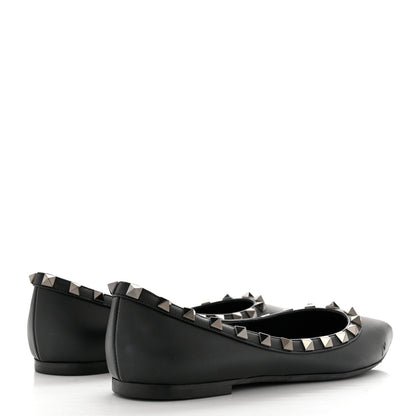 Valentino Garavani Nappa Rockstud Ballerina Flats 37 Black 4 of 9
